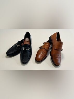 Allen Edmonds Men Dress Shoes (Verona/St. John’s) Size 9.5D Brown/Black Lot Of 2